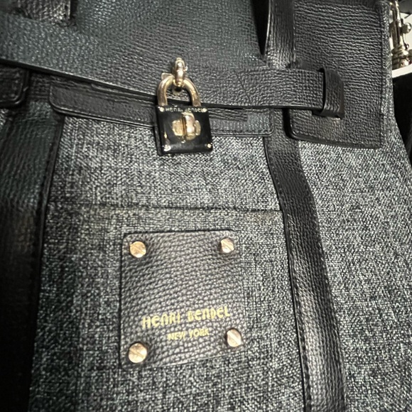 Henri Bendel Black and Gray Briefcase - Picture 3 of 6